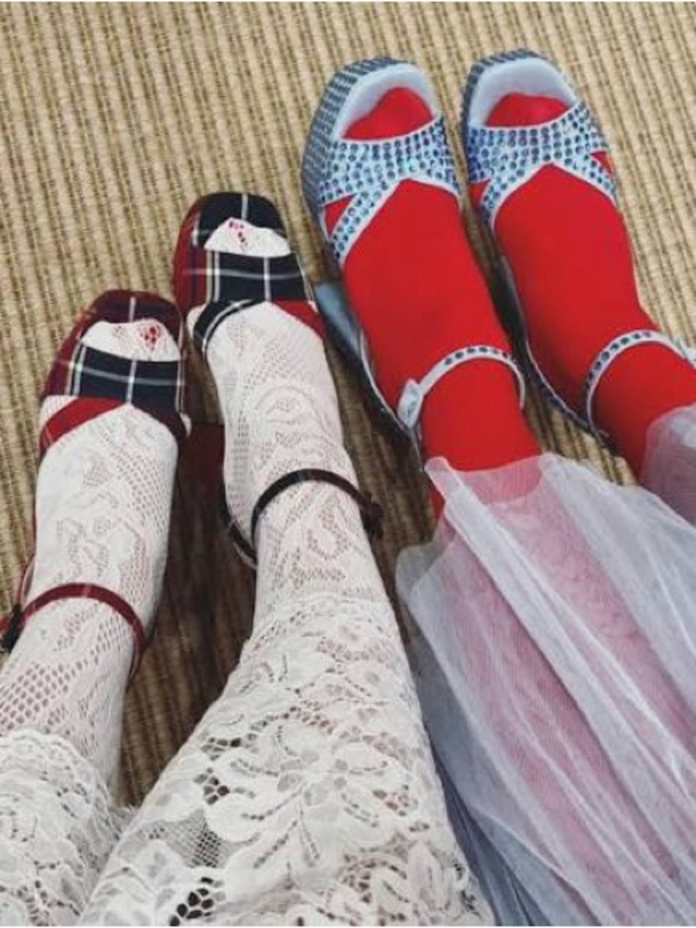 Hill House Red Tartan Party Platforms | Size 38
